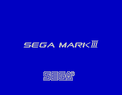 Sega Mark III Console Title Screen